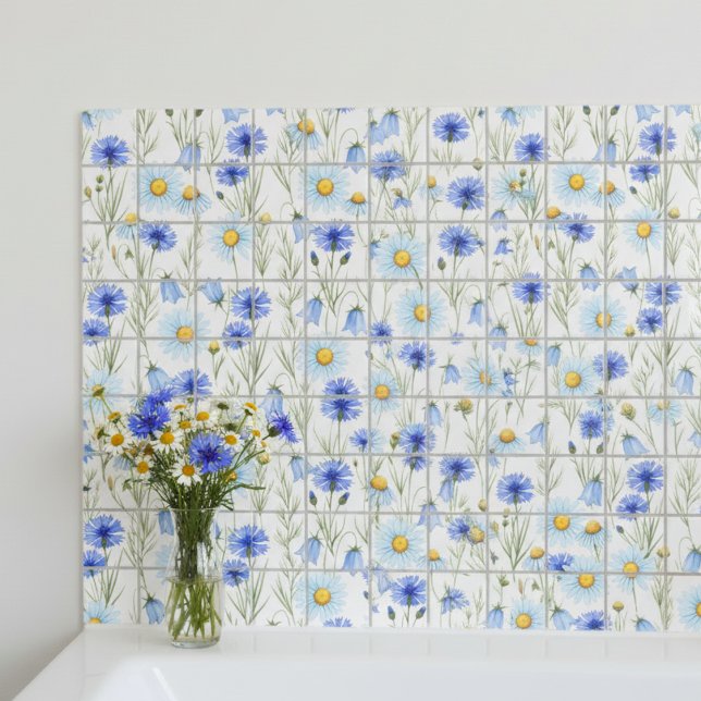 Flor Silvestre Aquarela Azul (Criador carregado)