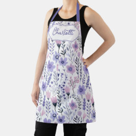 Flor Silvestre Pastel Rosa Roxo