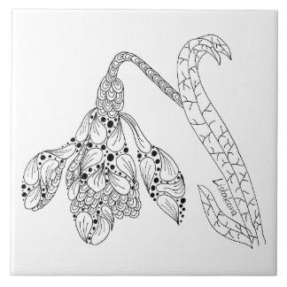 Flor Trivet cerâmico/azulejo de Listakora