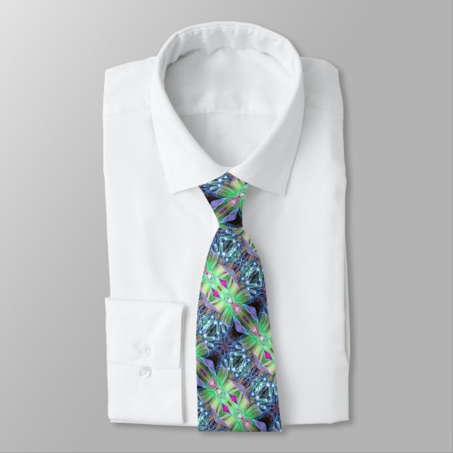 Flor UV de Gravata Masculina #2 (Amarrado)