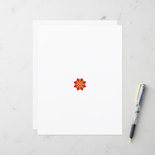 flor vermelha e amarela com pontos pretos