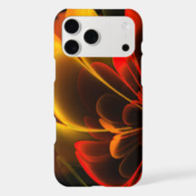 Flor Vermelho Laranja Estilizado Metade Corolla