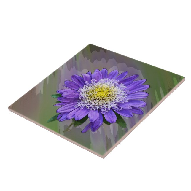 flor violeta azul (Lateral)