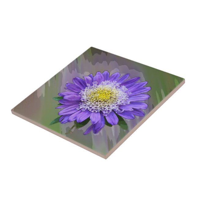 flor violeta azul (Lateral)
