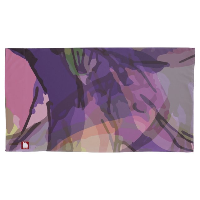 Flor violeta de Abstrato violeta elegante (Frente-Esquerda)