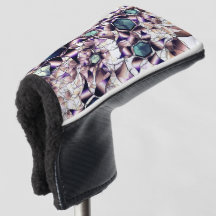 Flor virtual bagunçada em tons gradiente