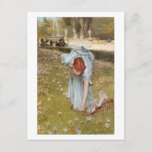 Flora - cartão postal de Sir Lawrence Alma-Tadema