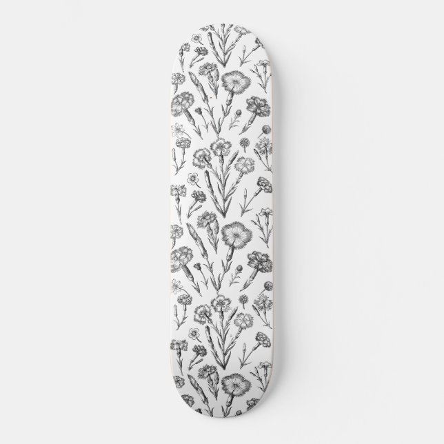 Flora Doodle Skateboard (Frente)
