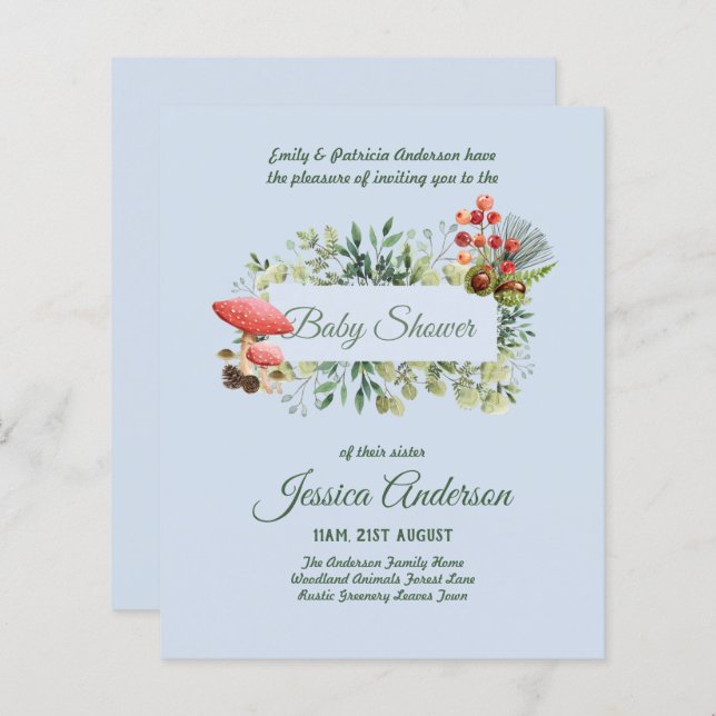 Flora e CHÁS DE FRALDAS da Fauna Florestais (Frente/Verso)