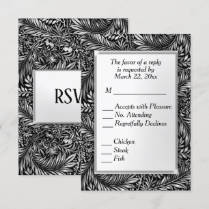 Flora e Fauna Preto e Branco com Escolha de Menu