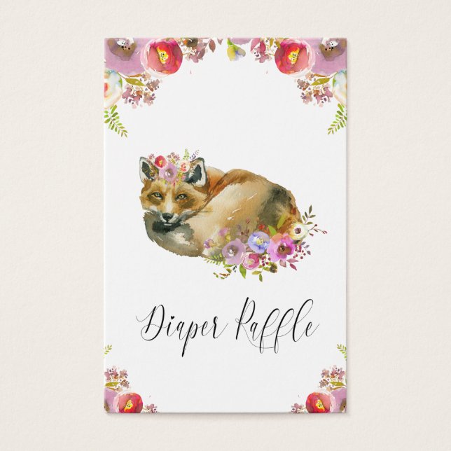 Flora Fox Pup Fralda Raffle (Frente)