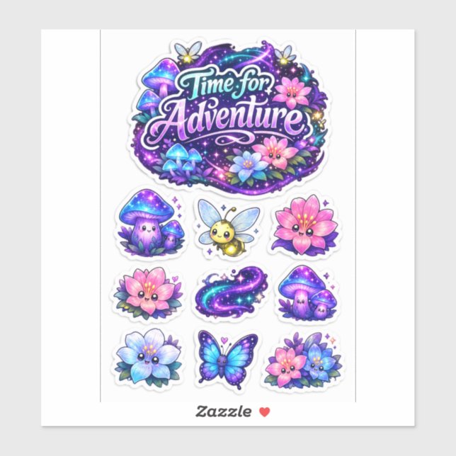 Floração Celestial – Adesivo de Flor de Aventura M (Folha)