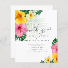 Florais de Casamento de Praia Tropical de Paraíso 