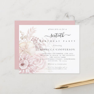 Florais Rosa-Rosa-Dourada Fêmea 60ª Convidada