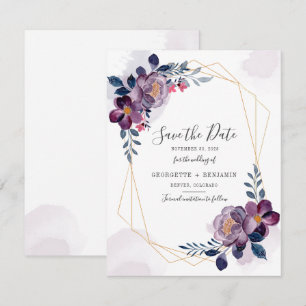 Florais Roxo Aquarela Salve o Dia