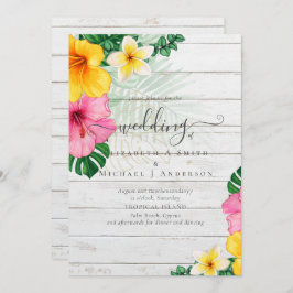 Florais Vibrantes de Casamento de Praia de Paraíso