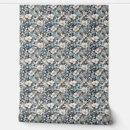 Florais Vintage em tons de azul