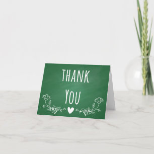 Floral Agradecimento Quadro Verde Giz Flores Branc