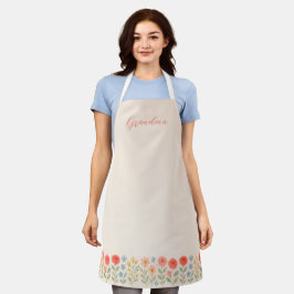 Floral Apron para vovó ou mãe