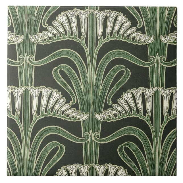 Floral Art Nouveau design (Frente)
