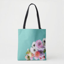 Floral Art Tote Bag