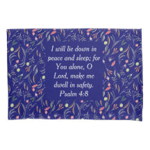 Floral Azul Cristão Personalizado