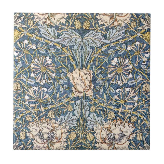 Floral azul de William Morris (Frente)