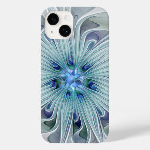 Floral Beauty Abstrato Modern Blue Pastel Flower