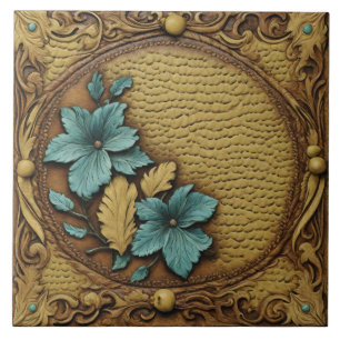Floral Beige Turquoise, País Ocidental do Sul