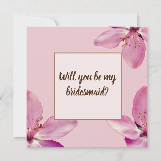 Floral Blossomo será meu cartão florérgico (Frente)