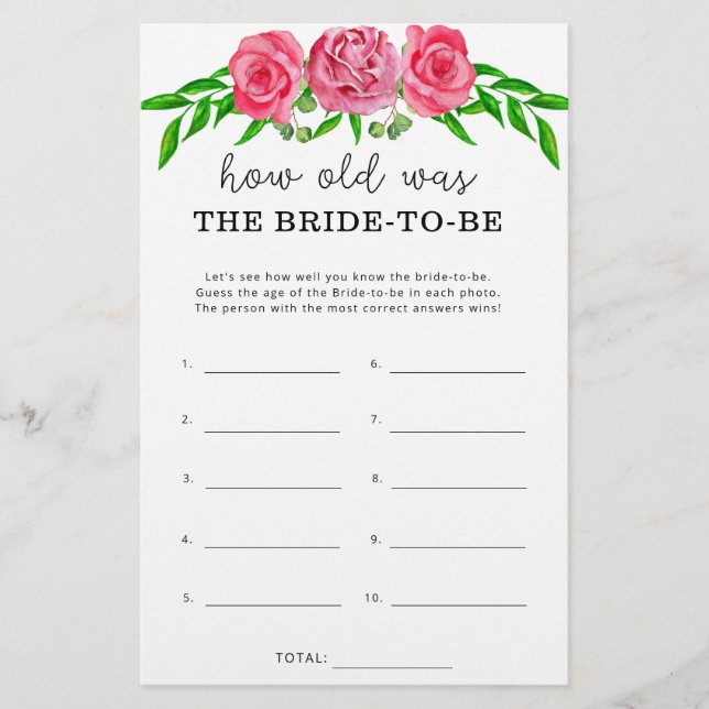 Floral blush Quantos anos tinha a noiva para ser (Frente)