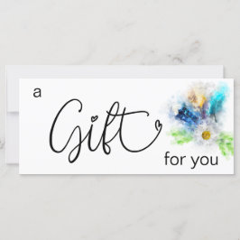 *~* Floral Boho Watercolor Crysta Feather Heart