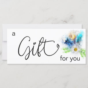 *~* Floral Boho Watercolor Crysta Feather Heart