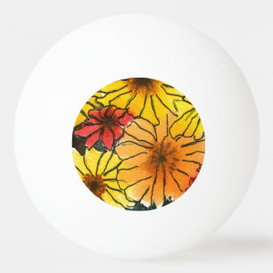 "Floral" bola floral de Pong do sibilo Fiesty #3