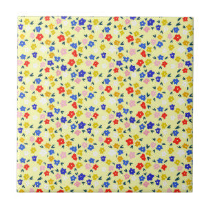 Floral Bonito Delicado em Amarelo Pastel