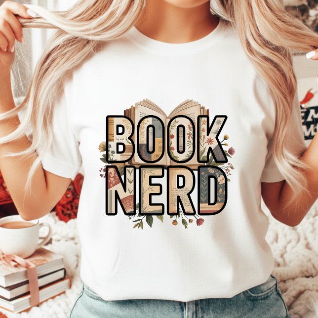 Floral Book Nerd Vintage Aesthetic Reading Lover (Criador carregado)