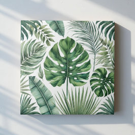 Floral Botânico Verde Tropical Elegante