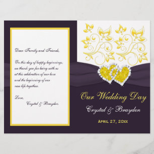 Floral Branco Amarelo Roxo, Programa de Casamento