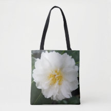 Floral Branco Camellia Bolsa