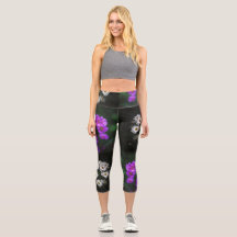 Floral Branco e Roxo