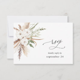Floral Branco Verão Boho com Refeição RSVP 2