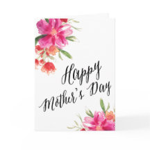 Floral Brilhante | Cartão do Dia das Mães