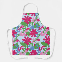 Floral Brilhante com Fundo Azul Claro