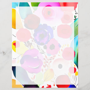 Floral brilhante multicolorido