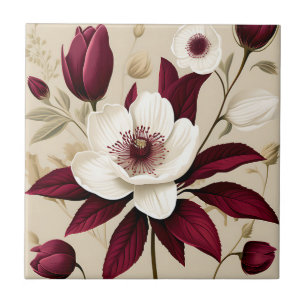 Floral Burgundy Plant Botanical