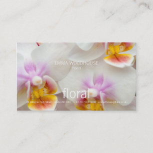 Floral - cartão de visita das orquídeas