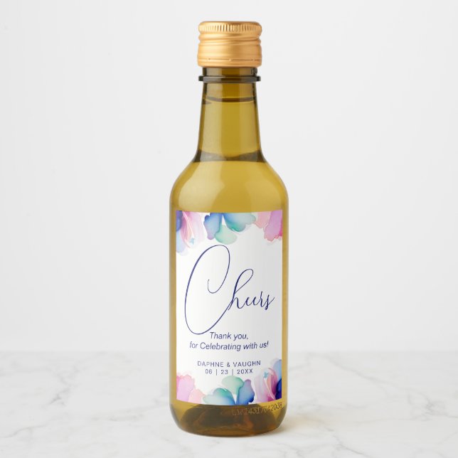 Floral "Cheers Thank you, for Celebrating with us" (Frente)