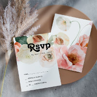 Floral Colorida Negrito | Placa RSVP