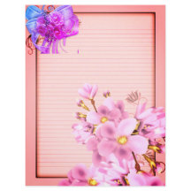 Floral com algumas linhas Scrapboobooking Paper