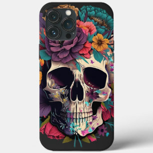 Floral Crânio Botânica e Ossos